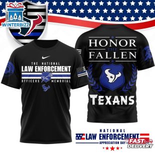 Houston Texans NFL The National Law Enforcement 3D T-Shirt