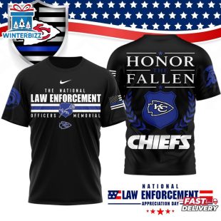 Kansas City Chiefs NFL The National Law Enforcement 3D T-Shirt