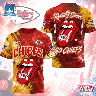 Kansas City Chiefs NFL The Rolling Stones 3D T-Shirt For Fans
