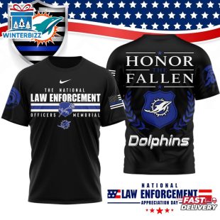 Miami Dolphins NFL The National Law Enforcement 3D T-Shirt