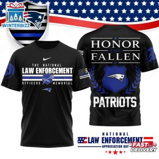 New England Patriots NFL The National Law Enforcement 3D T-Shirt