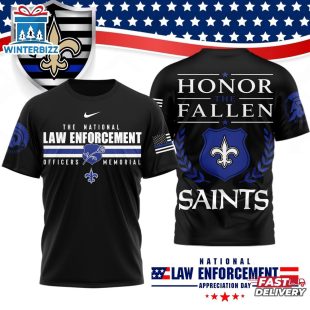 New Orleans Saints NFL The National Law Enforcement 3D T-Shirt