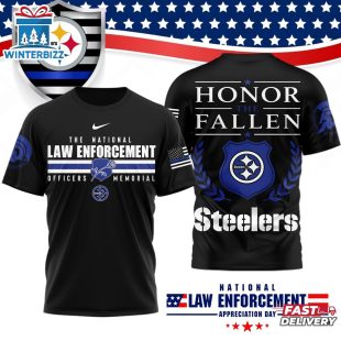 Pittsburgh Steelers NFL The National Law Enforcement 3D T-Shirt