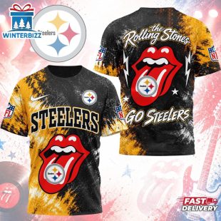 Pittsburgh Steelers NFL The Rolling Stones 3D T-Shirt For Fans