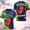 Seattle Seahawks NFL The Rolling Stones 3D T-Shirt For Fans