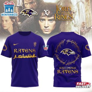 Baltimore Ravens NFL Lord of the Rings 3D T-Shirt