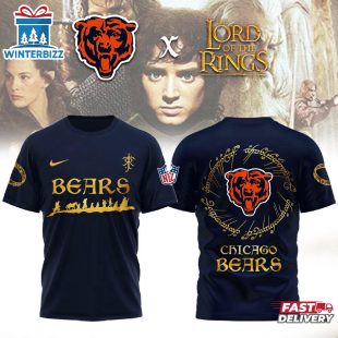 Chicago Bears NFL Lord of the Rings 3D T-Shirt