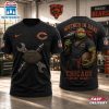Chicago Bears NFL Teenage Mutant Ninja Turtles Mechanic Auto Tech 3D T-Shirt