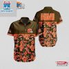 Cleveland Browns Floral Blitz Hawaiian Shirt Cleveland Browns Aloha Shirt
