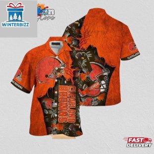 Cleveland Browns Football Team Summer God Hawaii Shirt NFL Aloha Shirt