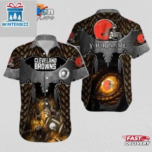 Cleveland Browns Hawaiian Shirt NFL Football 3D Print Personalized Aloha Hawaiian Shirt