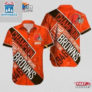 Cleveland Browns Hawaiian Shirt NFL Football Aloha Hawaiian Shirt For Men Women