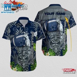 Dallas Cowboys Hawaiian Shirt NFL Football Custom Name Cheap Hawaiian Shirt
