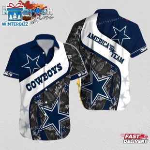 Dallas Cowboys Hawaiian Shirt NFL Football Custom Name Hawaiian Shirt Cheap