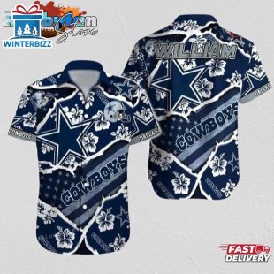 Dallas Cowboys Hawaiian Shirt NFL Football Personalized Aloha Hawaiian Shirt