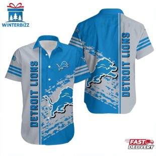 Detroit Lions Hawaiian Shirt Quarter Style – NFL