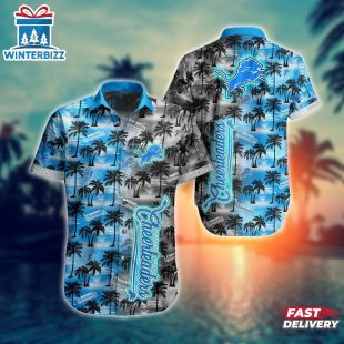 Detroit Lions NFL Hawaii full 3D Shirts combo summer for fans