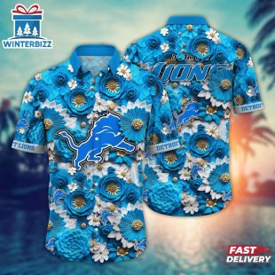 Detroit Lions NFL Hawaiian Shirt Trending For This Summer Customize Shirt Any Team