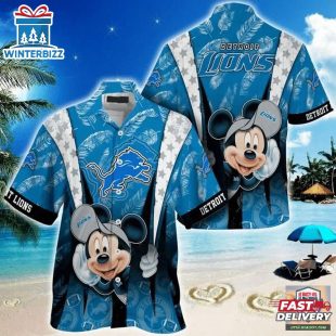 Detroit Lions nfl mickey mouse Hawaiian Shirt custom for fan
