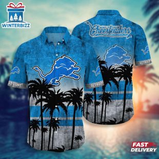 Detroit Lions NFL-Hawaii Shirt Short Style Hot Trending Summer Collection Trendy Aloha