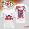 Kansas City Chiefs NFL Happy Labor Day 3D T-Shirt