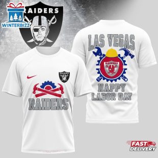Las Vegas Raiders NFL Happy Labor Day 3D T-Shirt