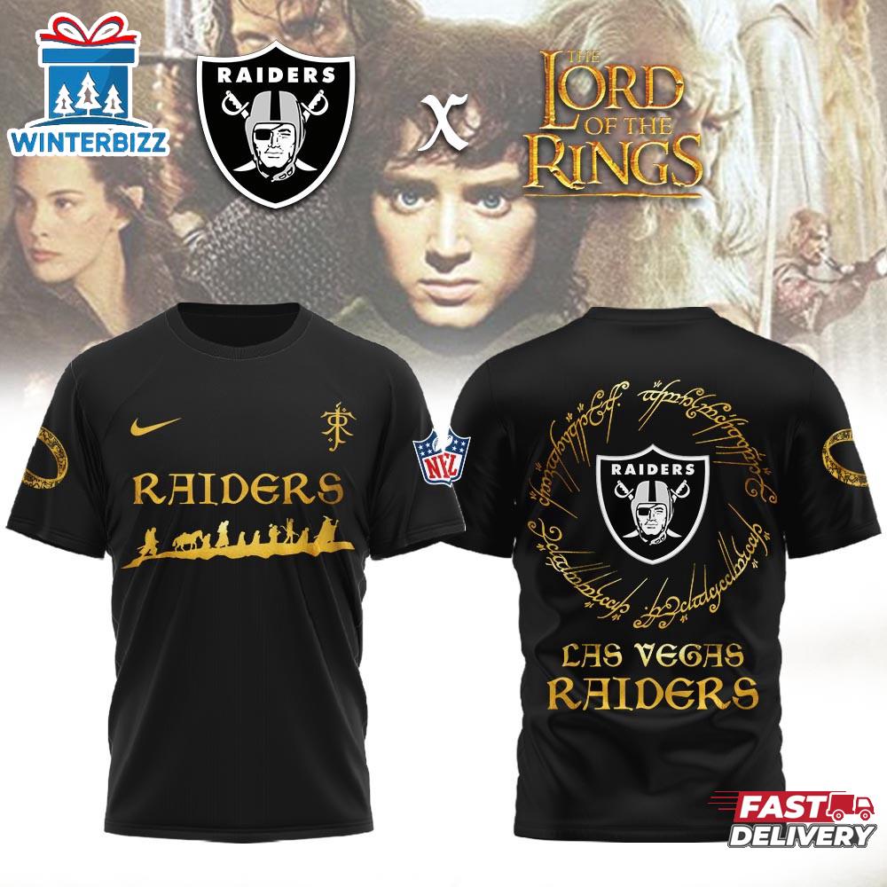 Las Vegas Raiders NFL Lord of the Rings 3D T-Shirt Las Vegas Raiders NFL Lord of the Rings 3D T-Shirt
