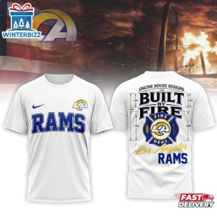 Los Angeles Rams NFL Built By Courage Game 3D T-Shirt