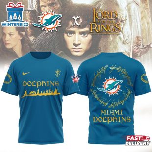 Miami Dolphins NFL Lord of the Rings 3D T-Shirt