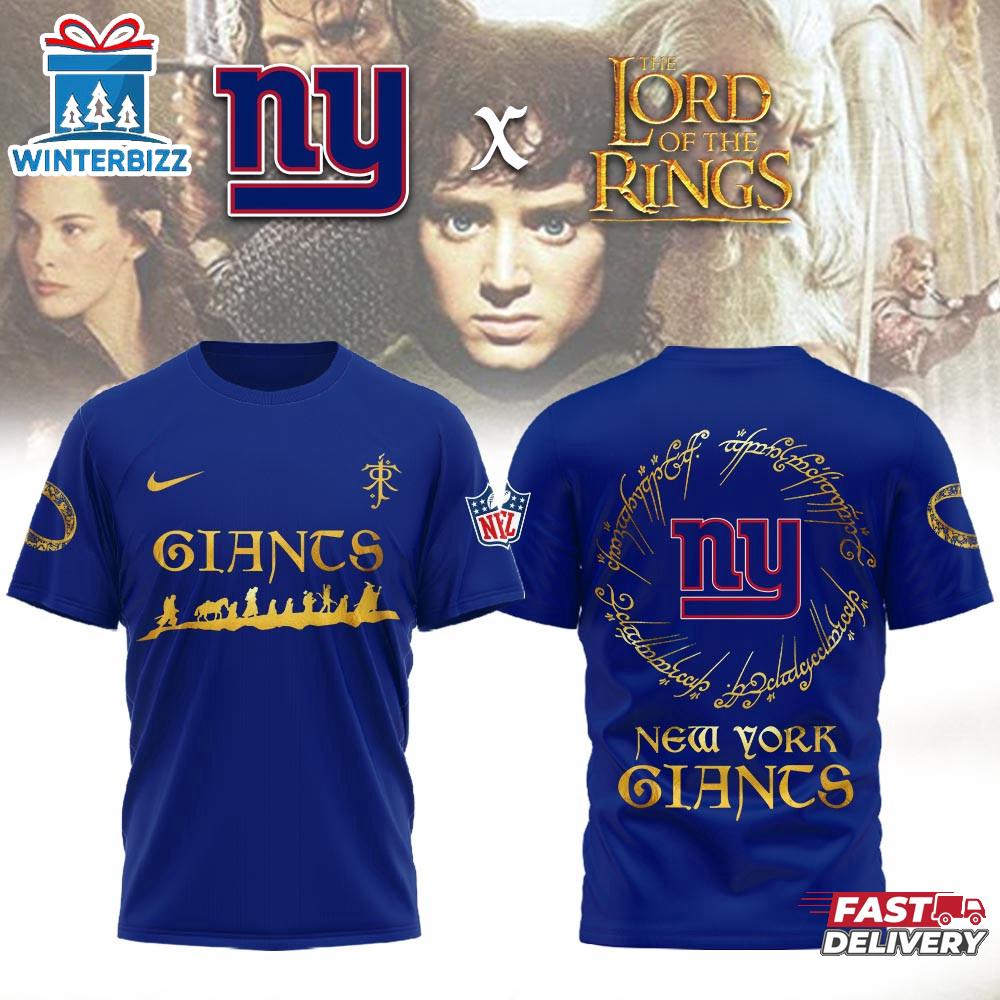 New York Giants NFL Lord of the Rings 3D T-Shirt New York Giants NFL Lord of the Rings 3D T-Shirt