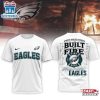 Philadelphia Eagles NFL Built By Courage Game 3D T-Shirt