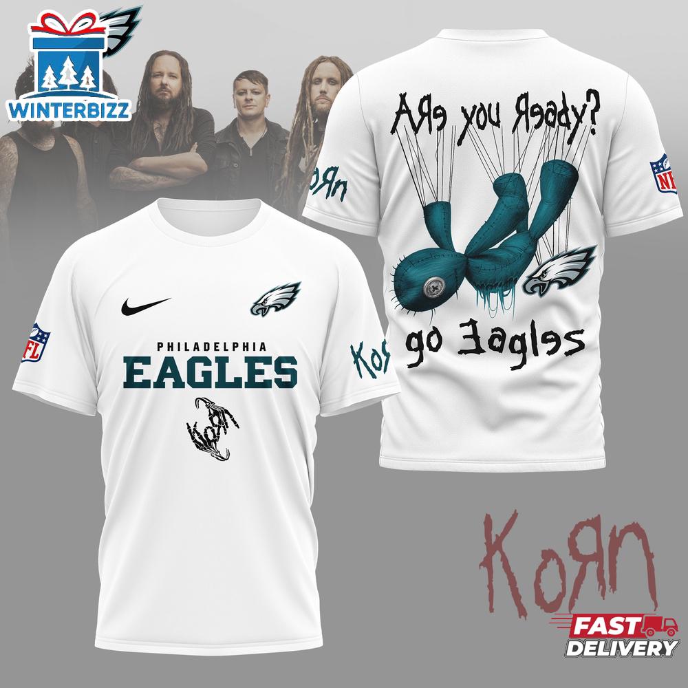 Philadelphia Eagles NFL Korn Fan 3D T-Shirt Philadelphia Eagles NFL Korn Fan 3D T-Shirt