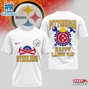 Pittsburgh Steelers NFL Happy Labor Day 3D T-Shirt