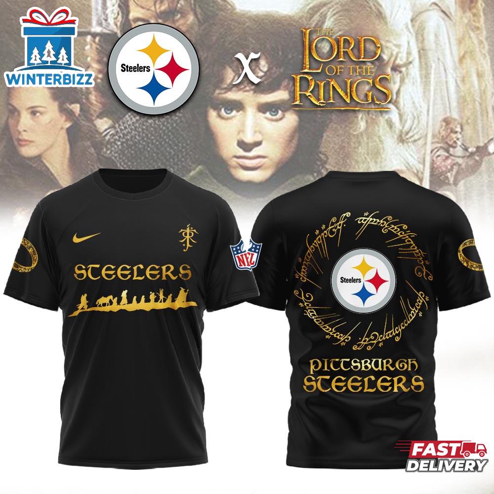 Pittsburgh Steelers NFL Lord of the Rings 3D T-Shirt Pittsburgh Steelers NFL Lord of the Rings 3D T-Shirt
