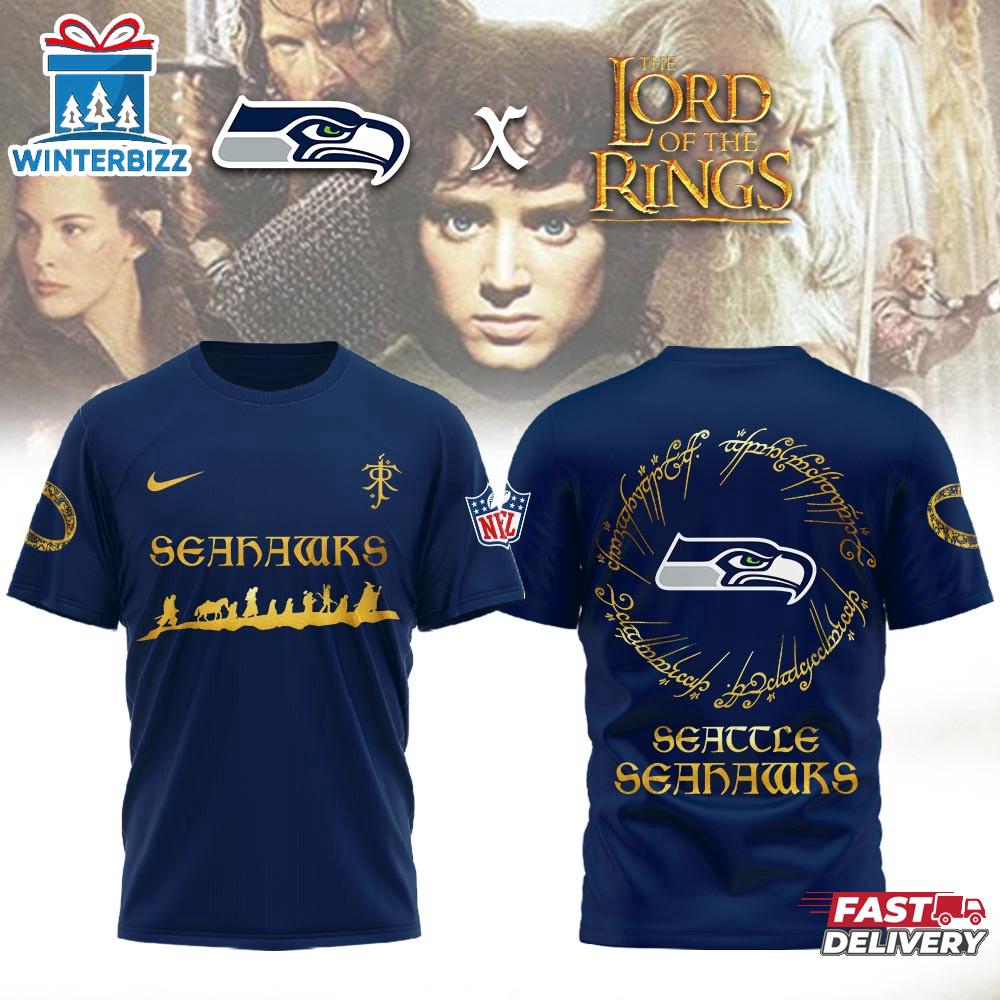 Seattle Seahawks NFL Lord of the Rings 3D T-Shirt Seattle Seahawks NFL Lord of the Rings 3D T-Shirt