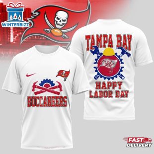 Tampa Bay Buccaneers NFL Happy Labor Day 3D T-Shirt