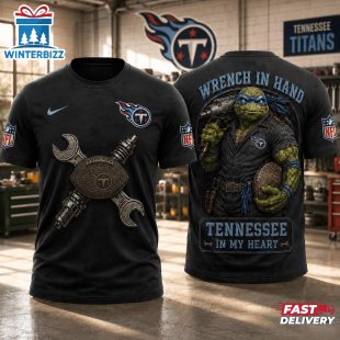 Tennessee Titans NFL Teenage Mutant Ninja Turtles Mechanic Auto Tech 3D T-Shirt