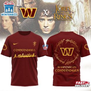 Washington Commanders NFL Lord of the Rings 3D T-Shirt